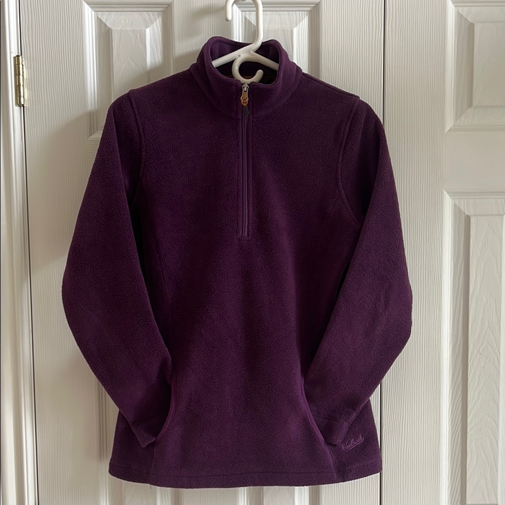 Woolrich Purple Quarter-Zip Fleece Pullover size Small